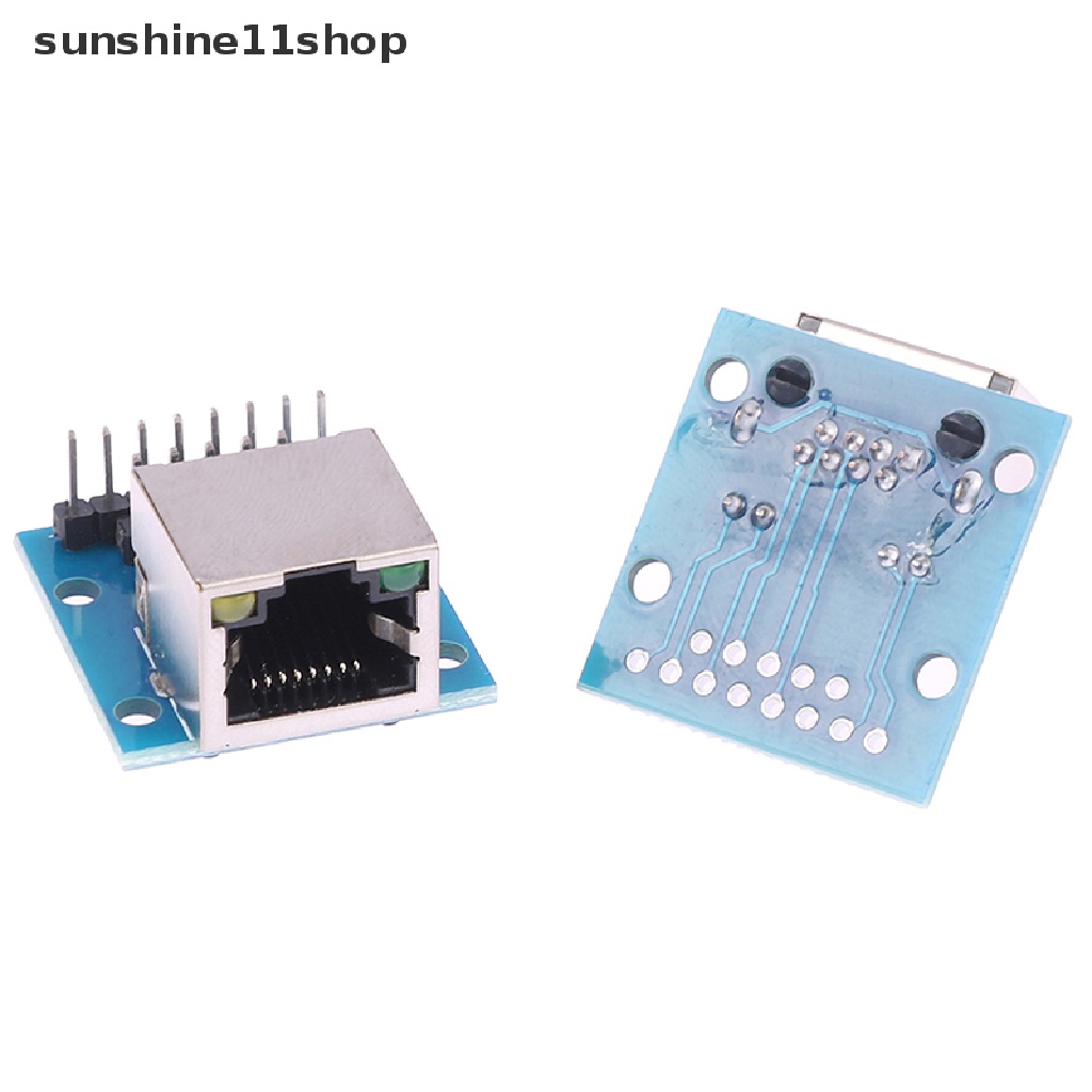 Sho RJ45 Network Port Adapter Kepala Kristal Female Socket Circuit Board Dengan Lampu N