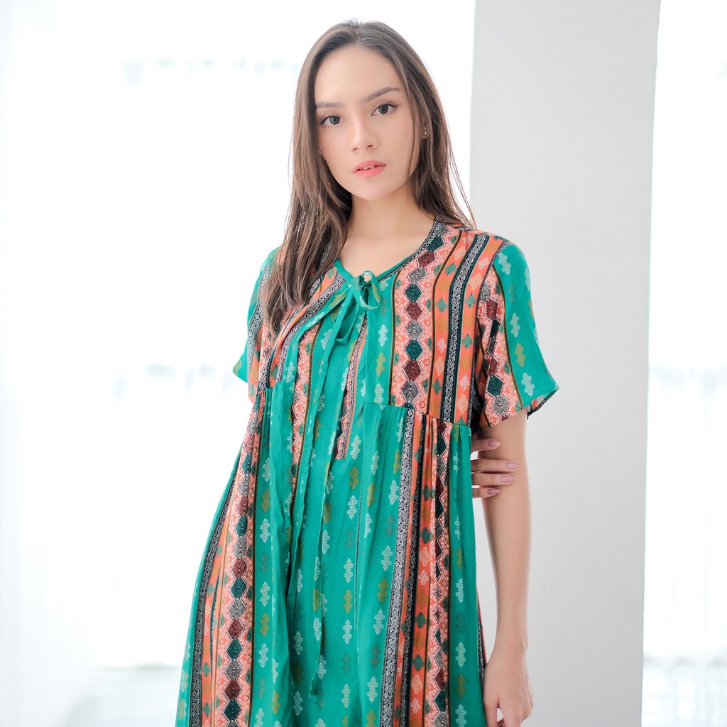 Ladybydiana PUSPA DAILYWEAR Wanita Mini Dress Sexy Bahan Rayon Busui Friendly