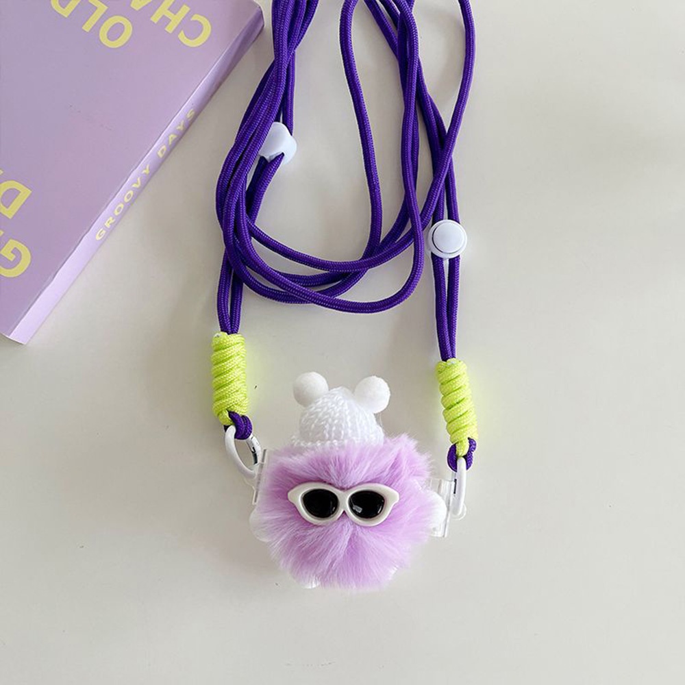 Tali Rantai Ponsel Boneka Flully Lucu Dengan Klip Tali Klip Belakang Crossbody Lanyard Untuk Semua Jenis Ponsel