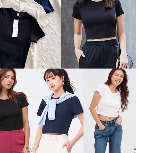 ☪ GU Uniqlo Ribbed Top ➣