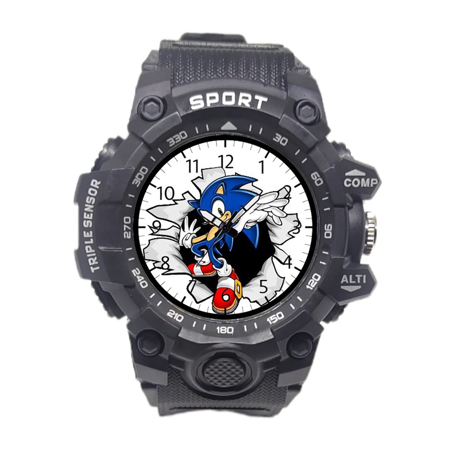 Jam Anak Sport Laki Laki Karakter Sonic Anti Air