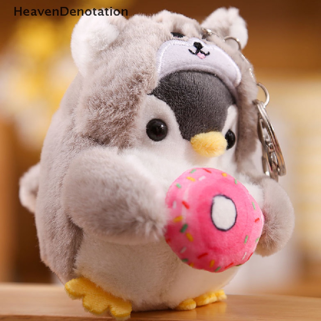 [HeavenDenotation] Kunci Boneka Pinguin Lucu Gantungan Kunci Gadis Kartun Mobil Keyring Kawaii Wanita Tas HDV