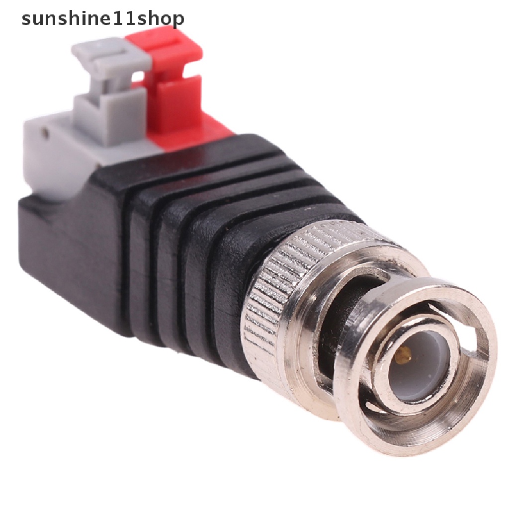 Sho 2PCS Q9 Plug 75-5 Press Bnc Konektor Bnc Video Kabel Interface Inti Tembaga N
