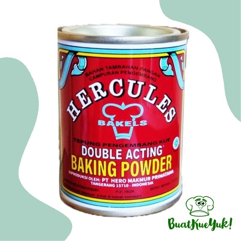 

Bakels Hercules Double Acting Baking Powder - Tepung Pengembang Kue 110 Gram