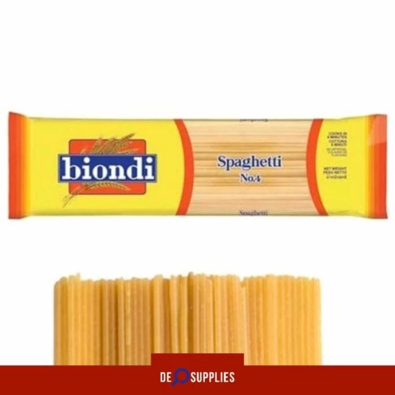 

Biondi Spaghetti No.4 Pasta 500gr - Spagetti Spageti Carbonara Italy