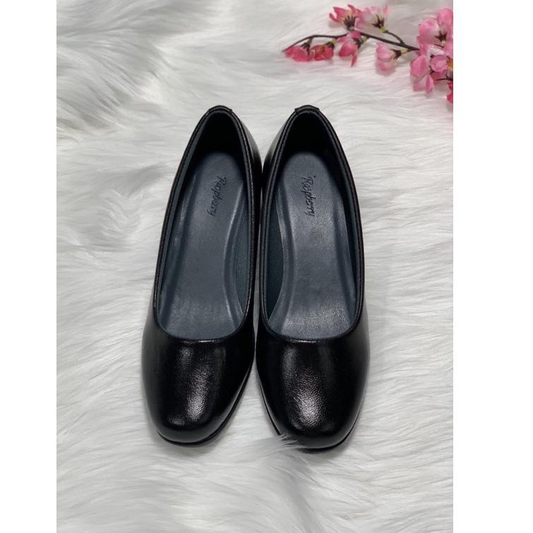 READY sepatu pantofel wanita raspberry korea