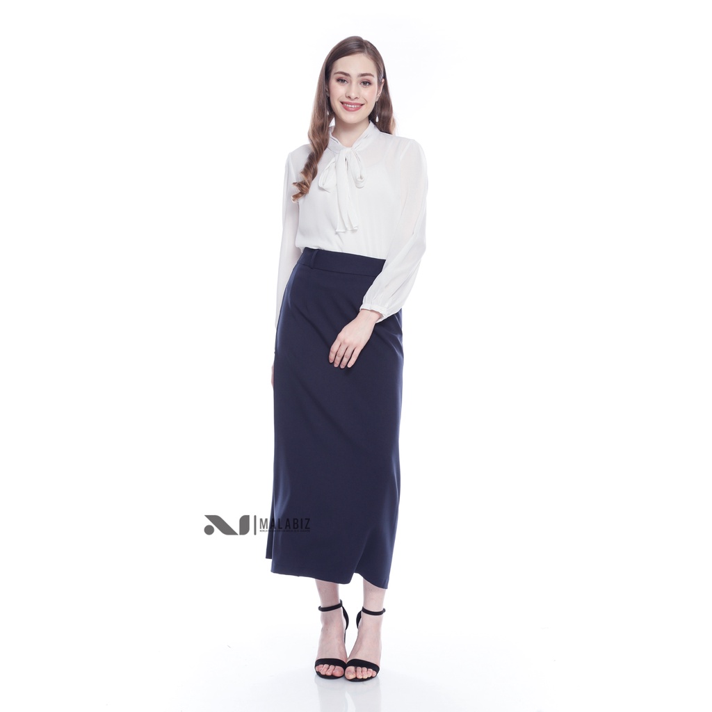 VIOLA NAVY - Rok Bahan Rok Basic Rok Formal Wanita Khusus Untuk Guru Bisnis dan Pegawai Kantor Cassual warna cokelat muda khaki krem rok basic rok dasar rok jumbo rok kerja rok biasah rok model standar rok panjang rok pengajar rok bahan