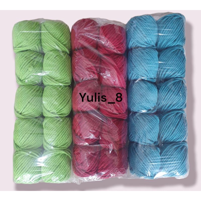 Benang macrame katun premium size 4mm