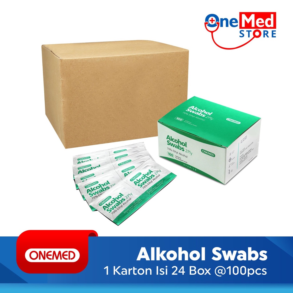 Alkohol Swab Onemed Karton Isi 24 Box OJ2