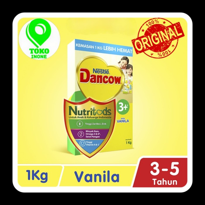 

[ COD ] DANCOW 3+ Advanced Excelnutri+ Susu Pertumbuhan Rasa Vanila 3-5 - Vanilla