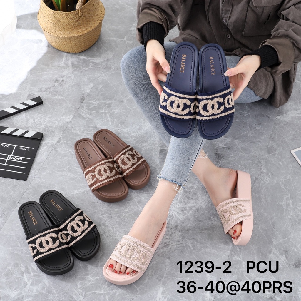 Sandal balance HERMEX 1239-4 / GCC 1239-2 sandal wedges wanita sandal karet jelly perempuan terbaru