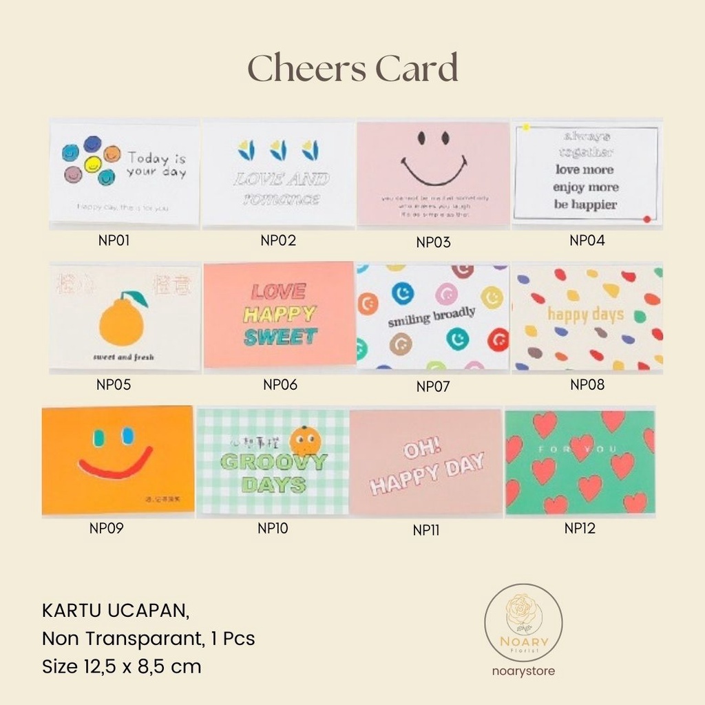 CHEERS CARD / Kartu Ucapan