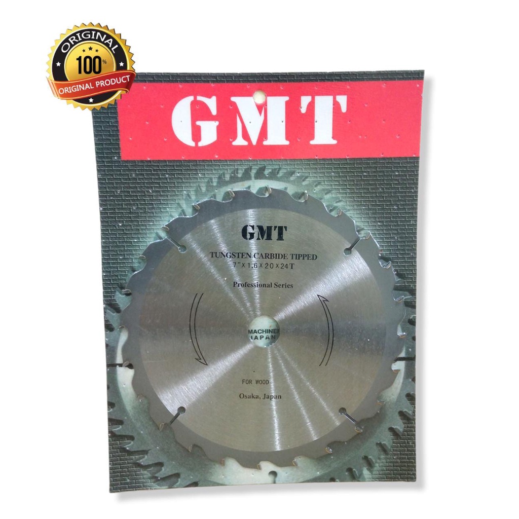Mata Gergaji Kayu Circular Saw 7" x 24 GMT Tipis | GMT Mata Circle Saw Blade 7x24T (Super Thin)