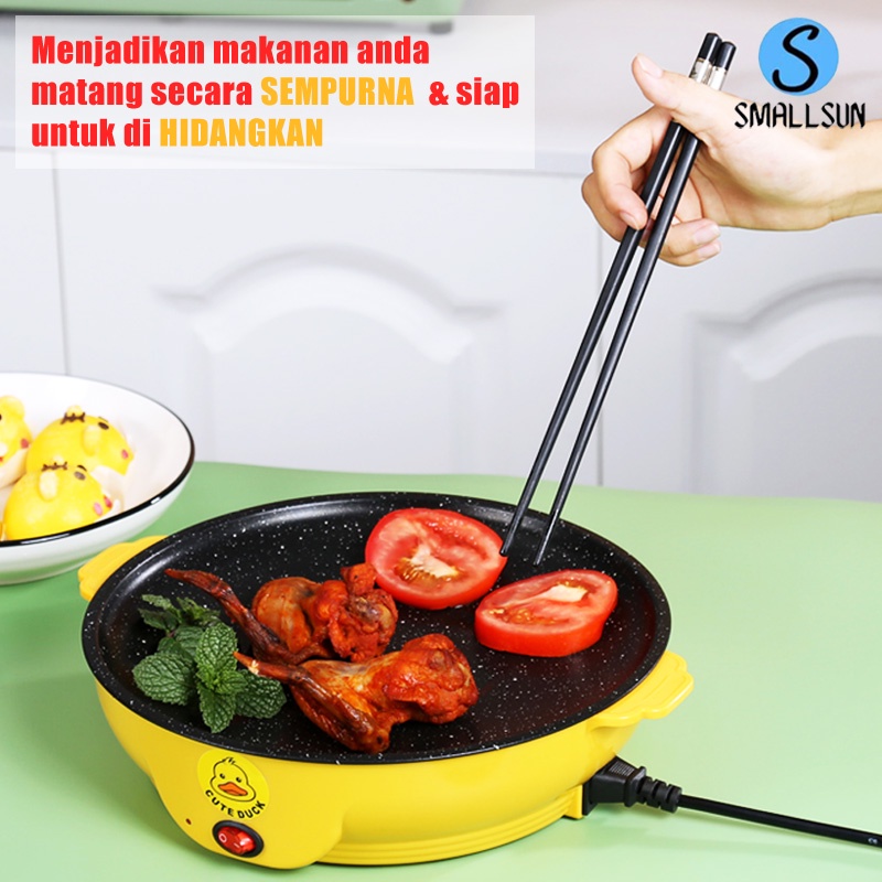 Panci Elektrik Panci BBQ Panggang Pan Anti Lengket 22cm 26cm