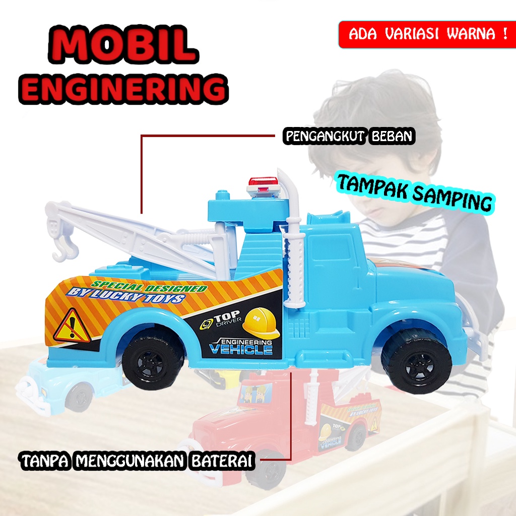 Mainan Mobil-Mobilan Tarik  Enginering Vehicle Toys LT112 JSP