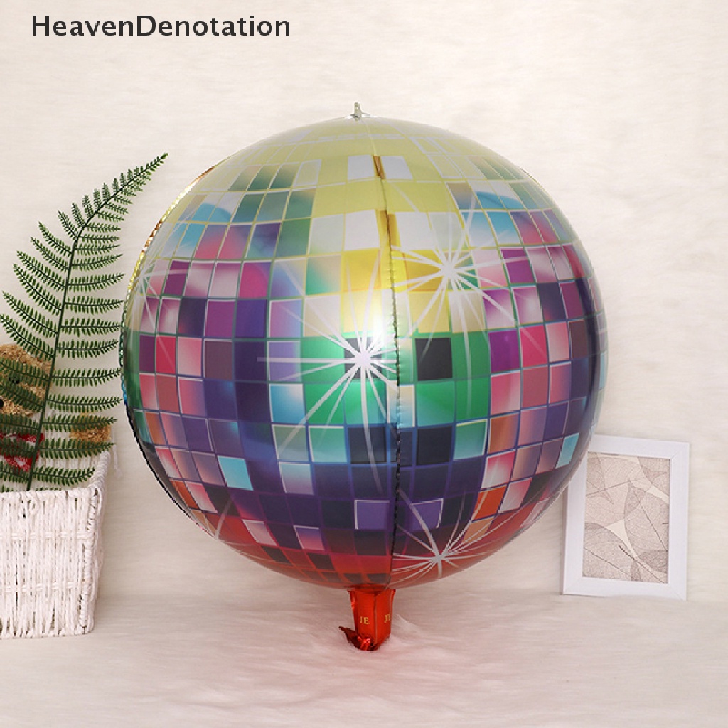 [HeavenDenotation] 2pcs/set Balon Bola Disko 22inch Ballon 80s Disco Dance Party Decor Balloon HDV