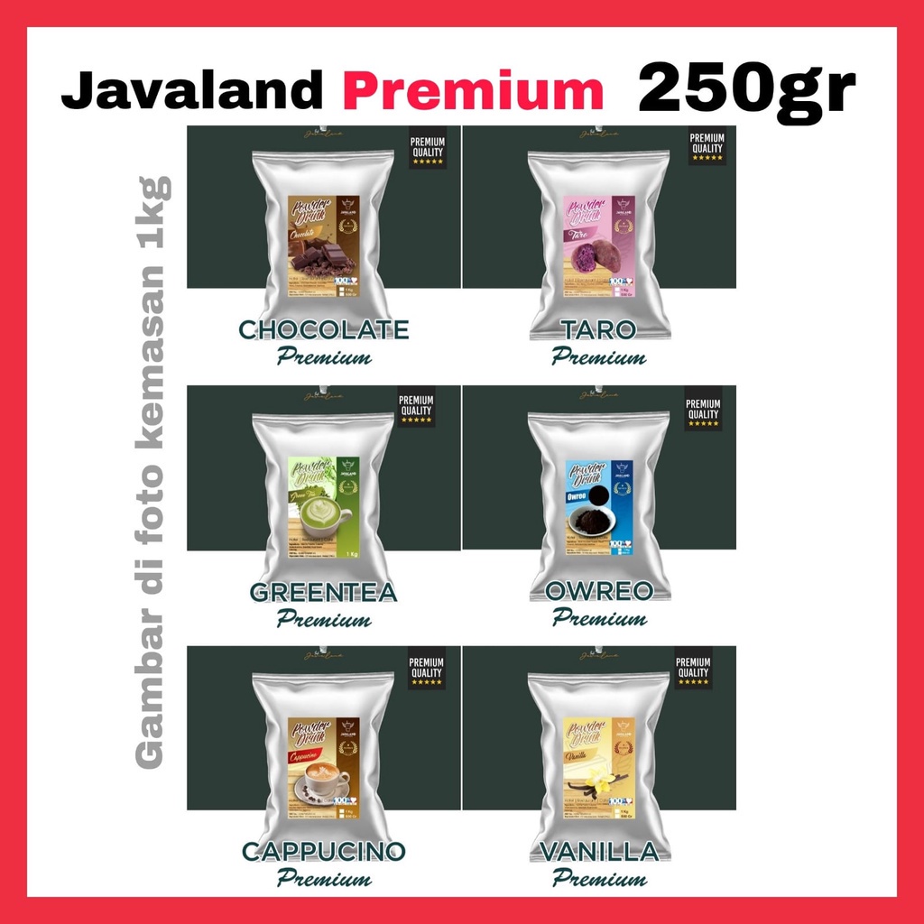 [PART 1] [250 gr PREMIUM Javaland] Bubuk Minuman Kekinian (VC)