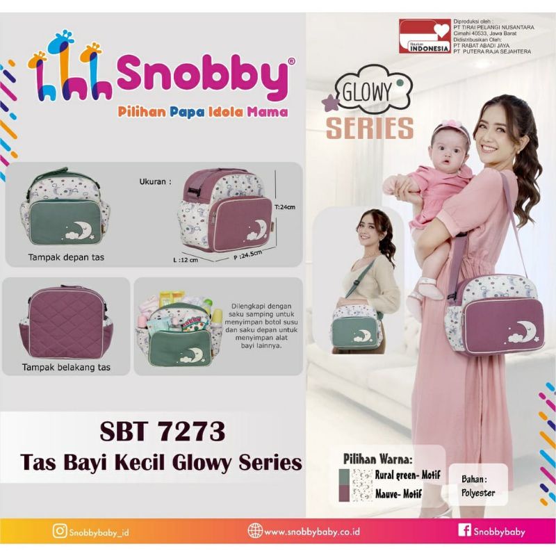 Snobby Tas Bayi Kecil  Saku Print Glowy Series - SBT 7273