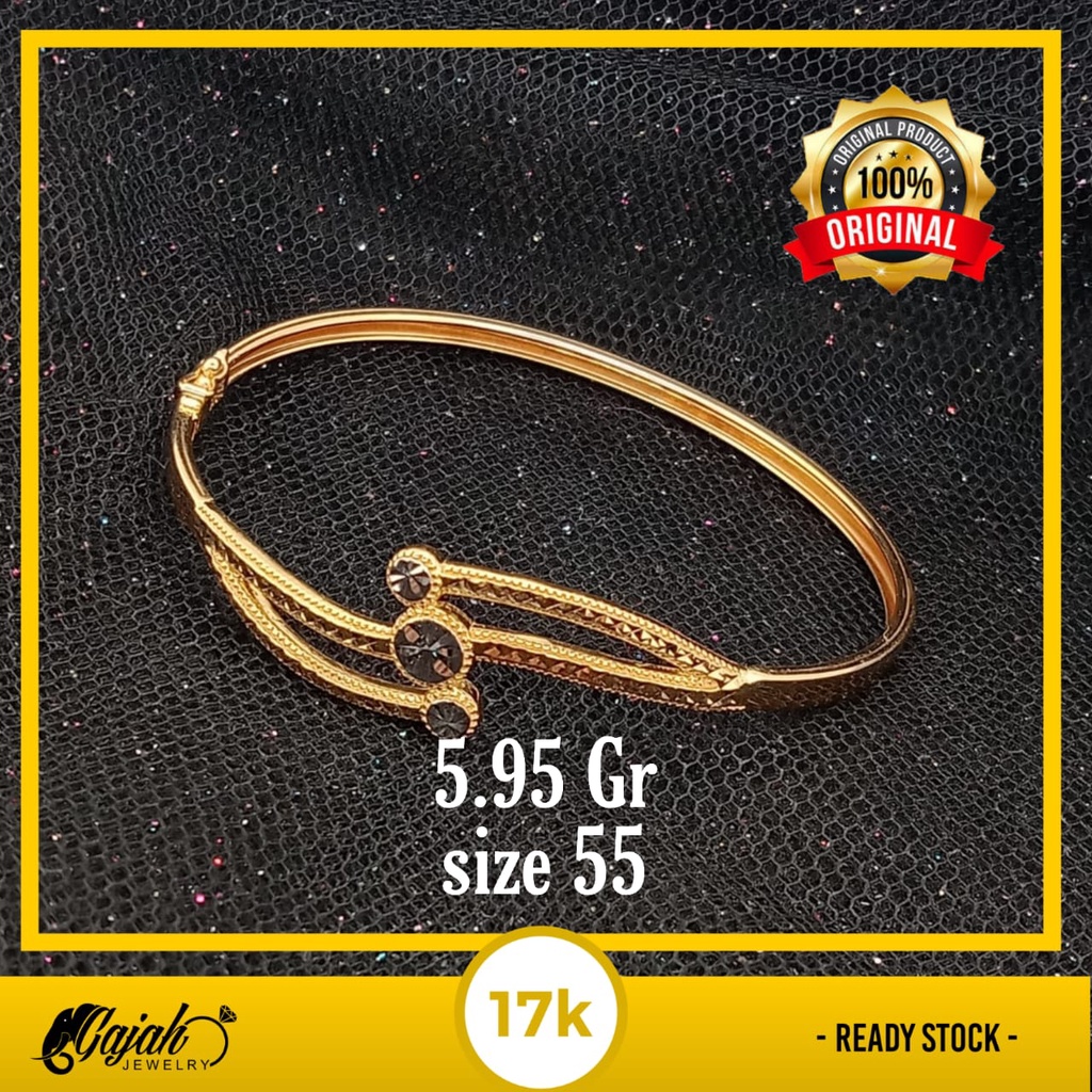 Gelang emas 17k - 5.95 gr kadar 750 - 4209