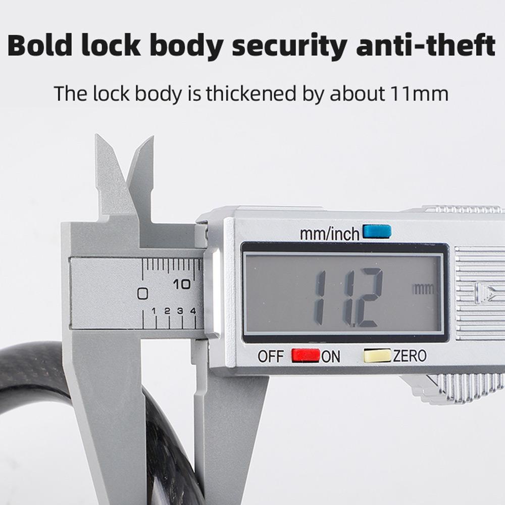 R-FLOWER Kunci Sepeda Aksesoris Bersepeda Keamanan Tinggi Kunci Sepeda Kombinasi 5digi Heavy Duty