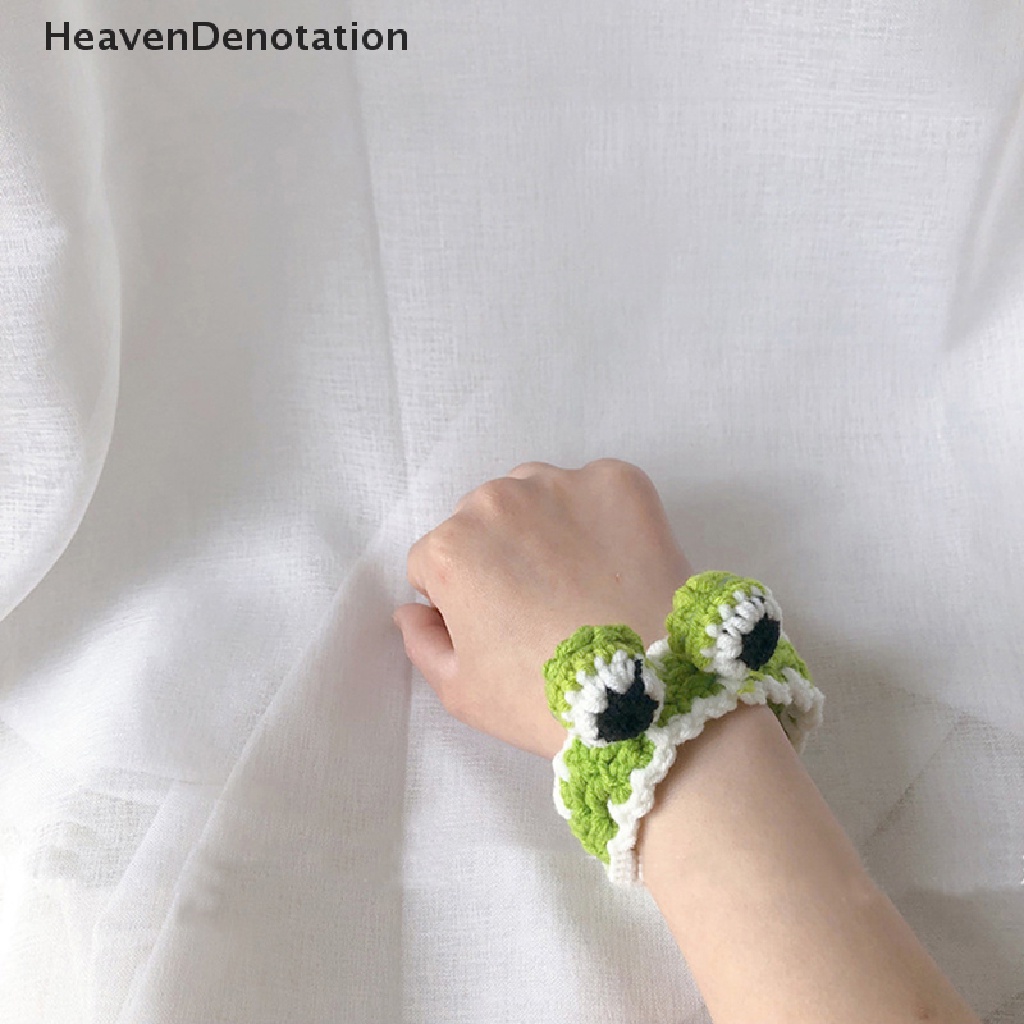 [HeavenDenotation] Lucu Wol Buatan Tangan Hewan Gelang Knitg Crochet Telinga Kelinci Wortel Katak Gelang Fashion Perhiasan Untuk Siswa Menenun Tali Tangan HDV