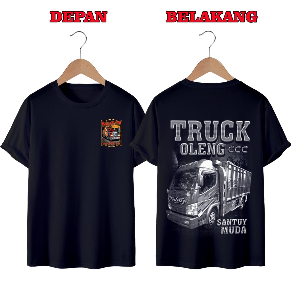 KAOS DISTRO UNISEX PRIA DAN WANITA TERBARU, KAOS JUMBO TRUCK OLENG