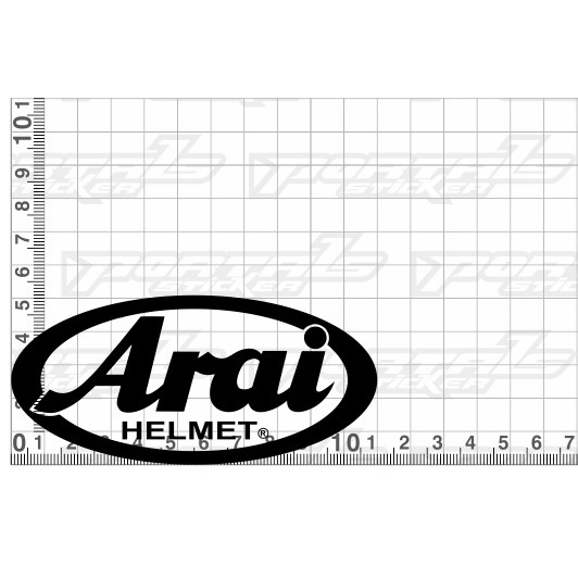 Sticker Cutting HELMET - ARAI