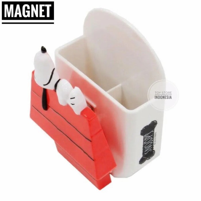 

Terlaris Original Snoopy Japan Magnet Clip Memo Pen Holder Klip Jepit Bolpen