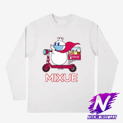 baju kaos anak lengan panjang mixue