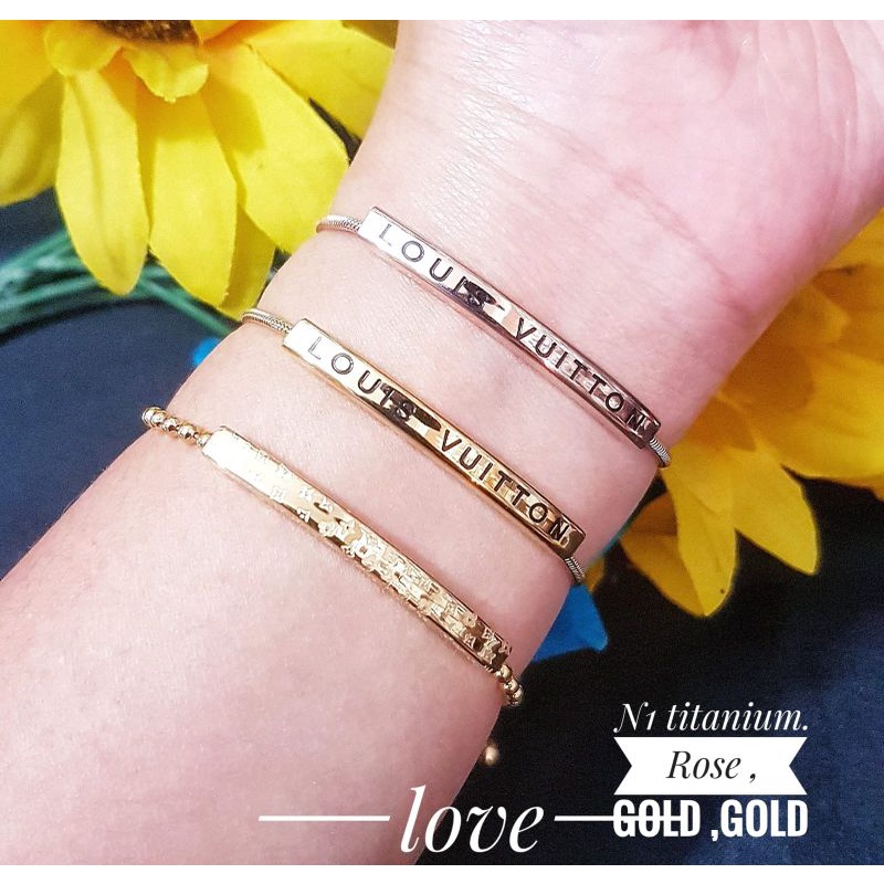 Gelang Serut Titanium Elvii 0203G