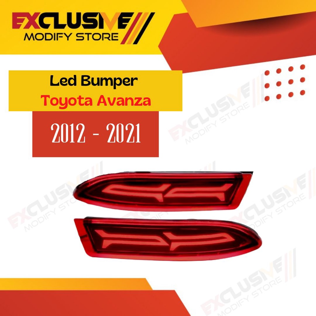 REFLEKTOR BUMPER / LED BUMPER / LED MATA KUCING TOYOTA AVANZA RED