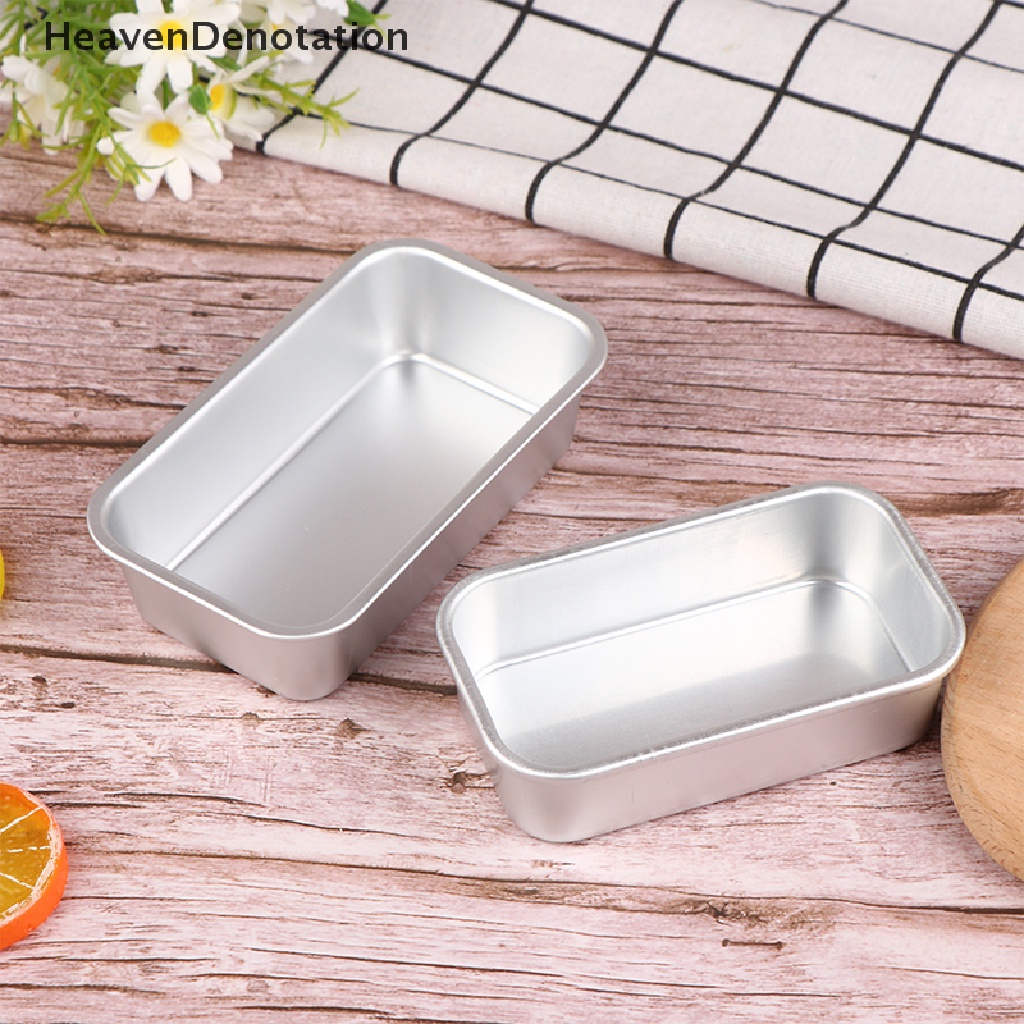 [HeavenDenotation] 1pc Aluminium Alloy Loyang Roti Persegi Panjang Baking Kue Cetakan Pastry Baking Pan HDV