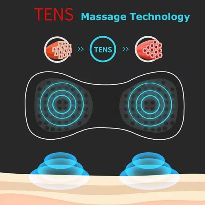 alat pijat leher elektrik EMS mini neck massager akupuntur 2B