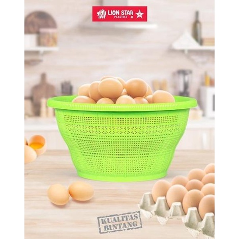 Lion Star Bakul Wakul Plastik Tempat Nasi Besar Serbaguna Keranjang |Praktis Untuk Menyimpan Buah-Bu