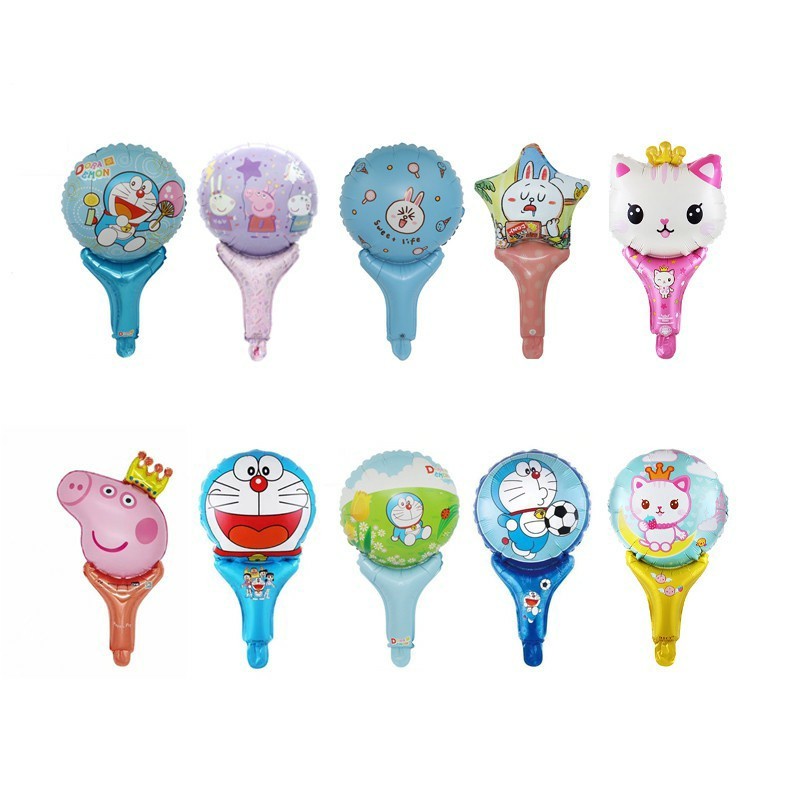 Balon pentungan tongkat tangan karakter kartun happy birthday balon balon huruf balon latex balon ulang tahun