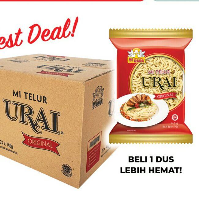 

☊ Mie Telur Urai original & pipih burungdara karton dus 24pcs ( free bungkus plastik hitam+ lakban fragile ) ➼