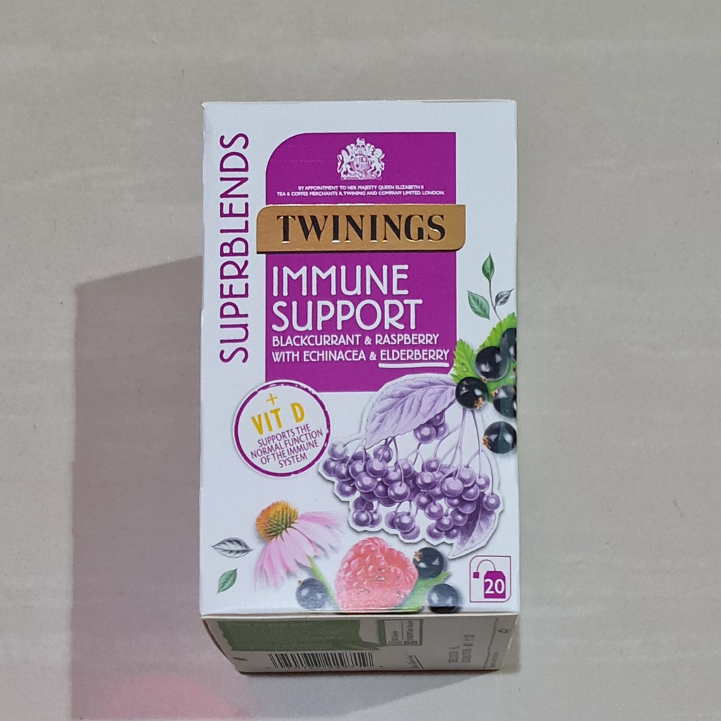 Twinings Superblends Immune Support Blackcurrant Raspberry 20 x 2 Gram