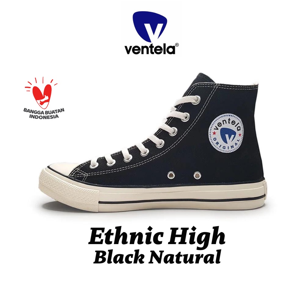 Ventela Ethnic High Black Natural [READY STOCK]