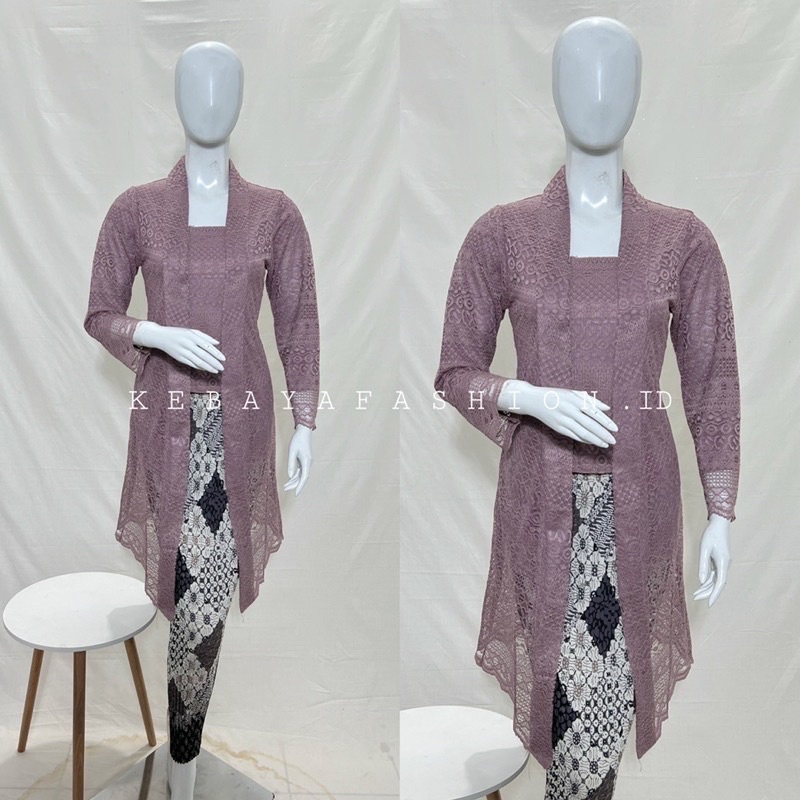 Kebaya Tunik / Kebaya Kutu Baru Brokat / Kebaya Wisuda / kebaya Modern