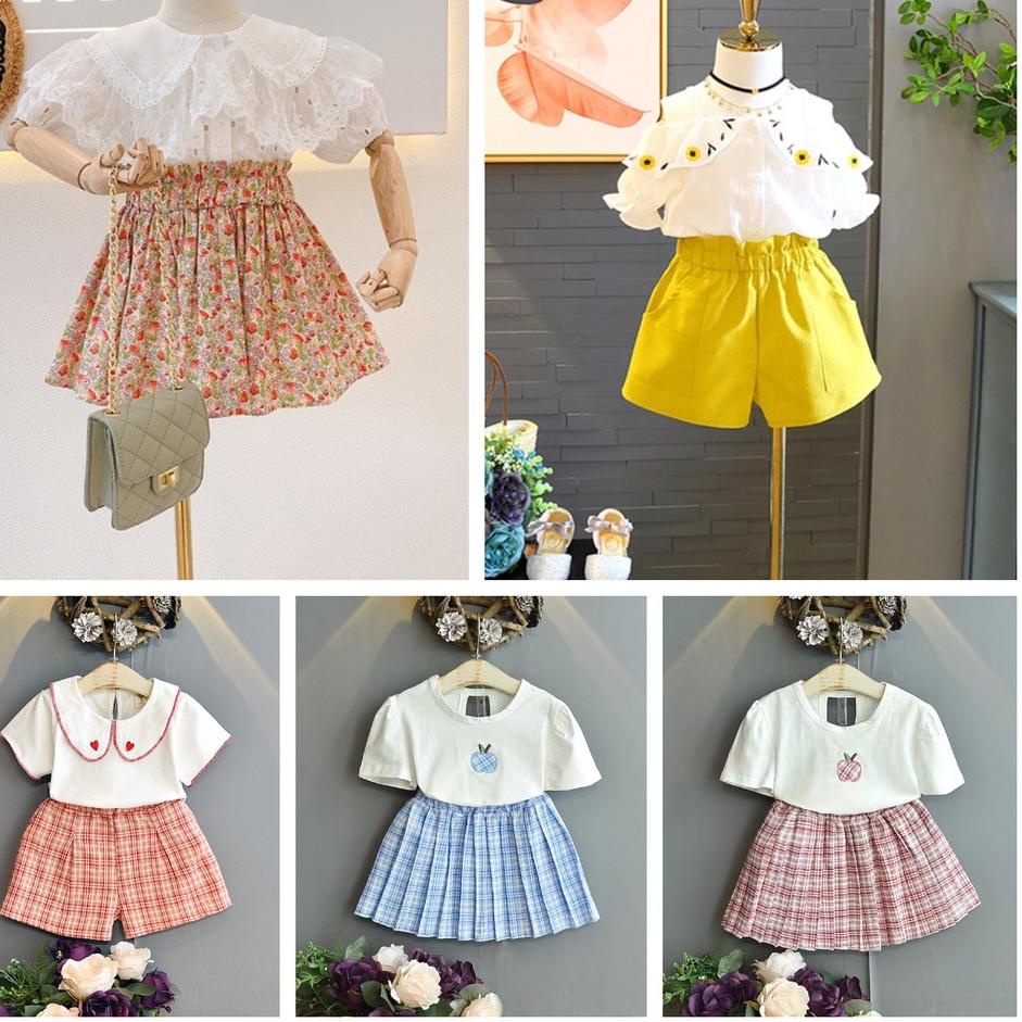 ► Baju Setelan Anak perempuan /set baju korea style import ♡