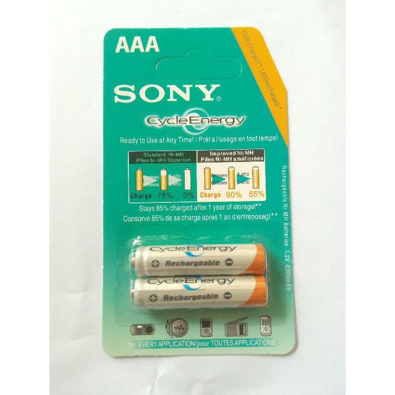 Baterai Batere Sony AAA Rechargeable Bisa Di Cas Ulang 4300mAh murah