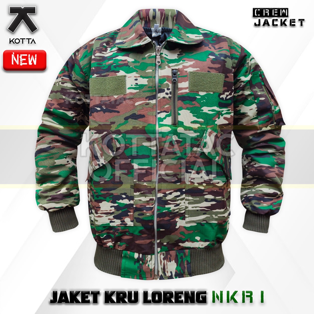 JAKET BOMBER LORENG NKRI TERBARU - JAKET KRU LORENG TNI NKRI TERBARU - JAKET LORENG MALVINAS KASAD NKRI TERBARU