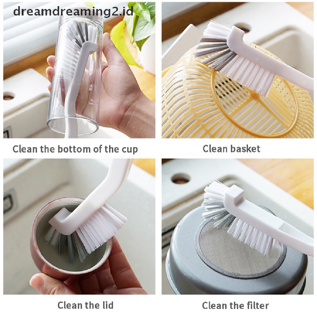 (dream) Clean N Brush Gagang Panjang Tutup Botol Susu Ikan Gelas Tabung Clean Brush.