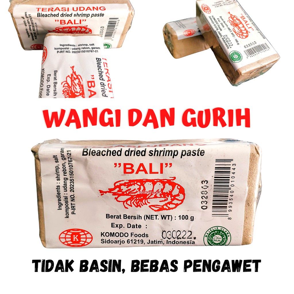 BALI Terasi Udang Rebon Asli 100g