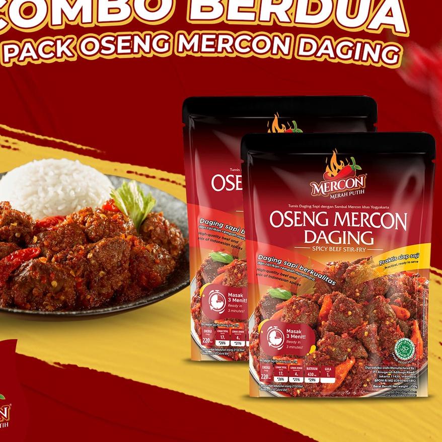 

✷ Mercon Merah Putih - Hemat Combo Berdua || 2 x Oseng Mercon Daging ☜