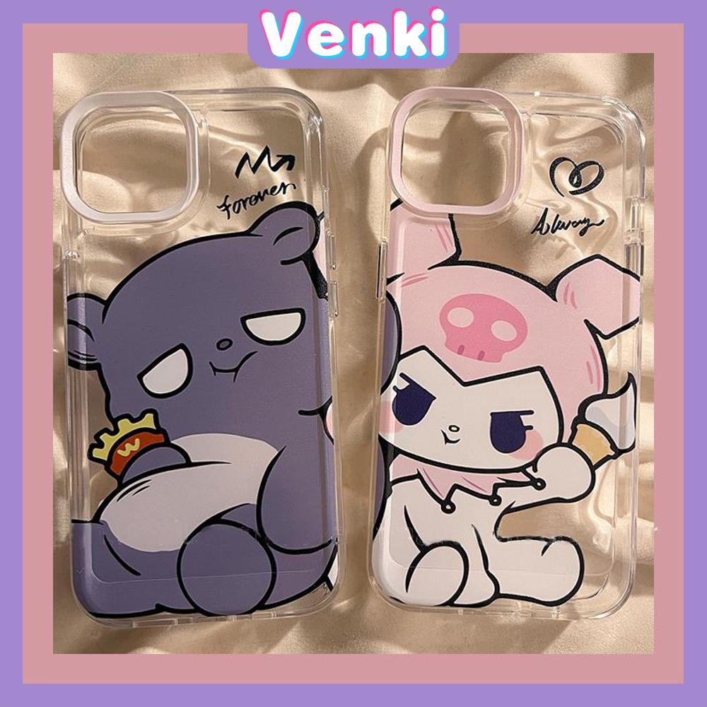 Case For iPhone 11 Soft TPU Transparent Space Case Cute Cartoon Plating Buttons Camera Protection Shockproof For iPhone 14 13 12 11 Plus Pro Max 6 7 8 Plus XR XS