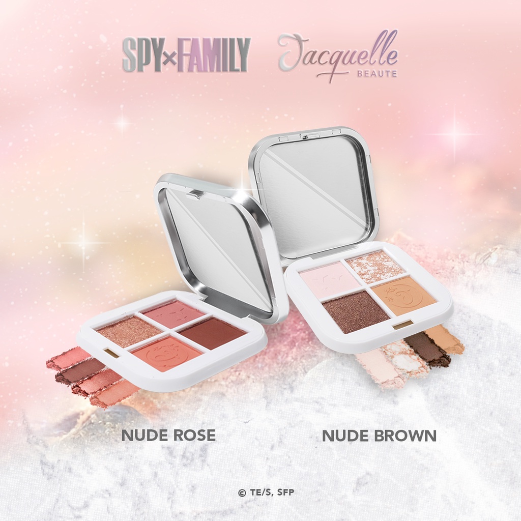 PROMO Jacquelle Eyeshadow Palette SPY X FAMILY Collection - Eyeshadow Nude Rose/Nude Brown