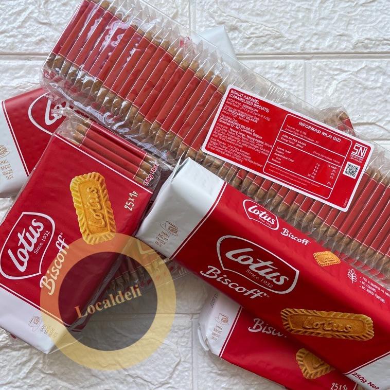 

N28 LOTUS BISCOFF CARAMELISED BISCUIT ISI 25 & ISI 32pc / 250gr & ISI 50pc PALING DIMINATI ド