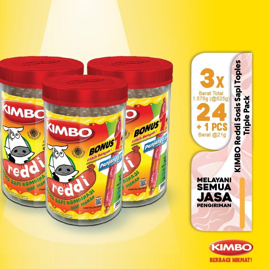 

TERBARU KIMBO Reddi Sosis Sapi Toples Triple Pack