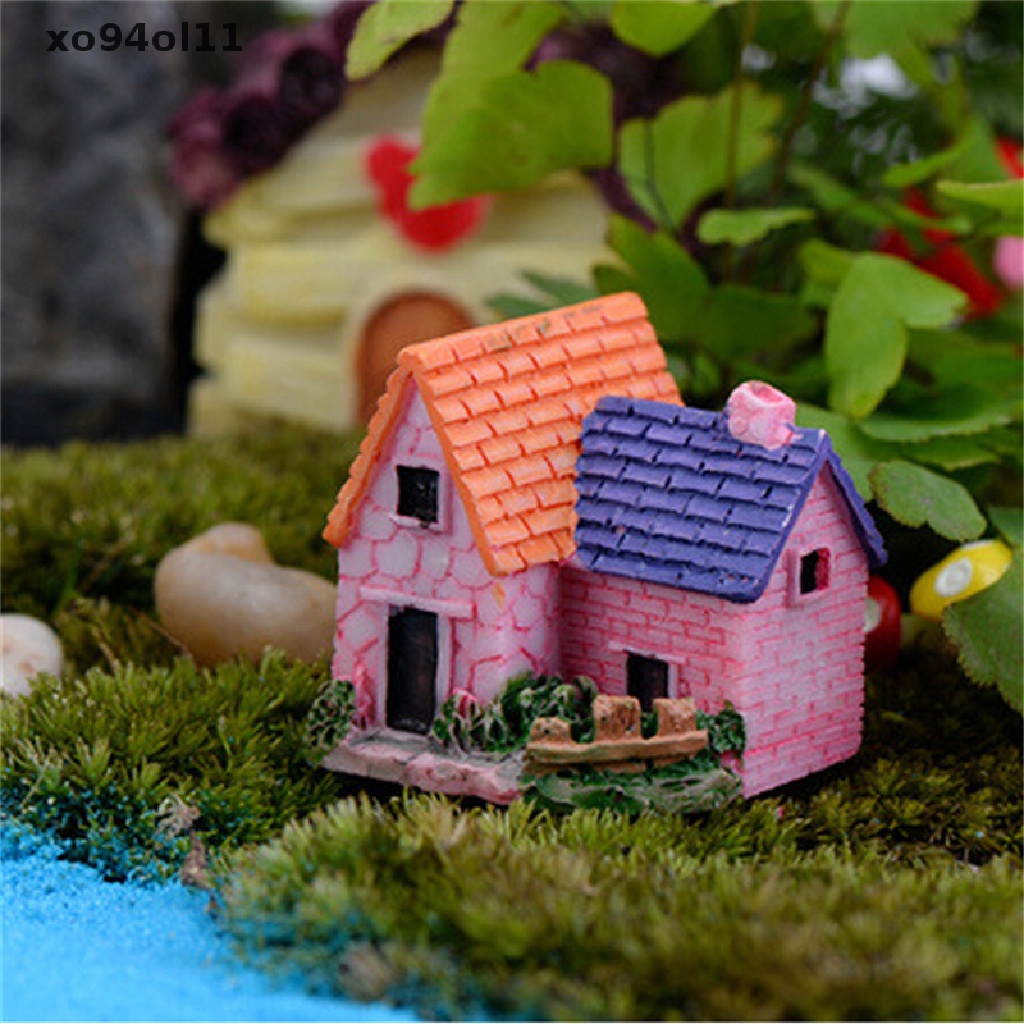 Xo DIY Miniatur Taman Peri Kerajinan Rumah Resin Dekorasi Lanskap Mikro OL